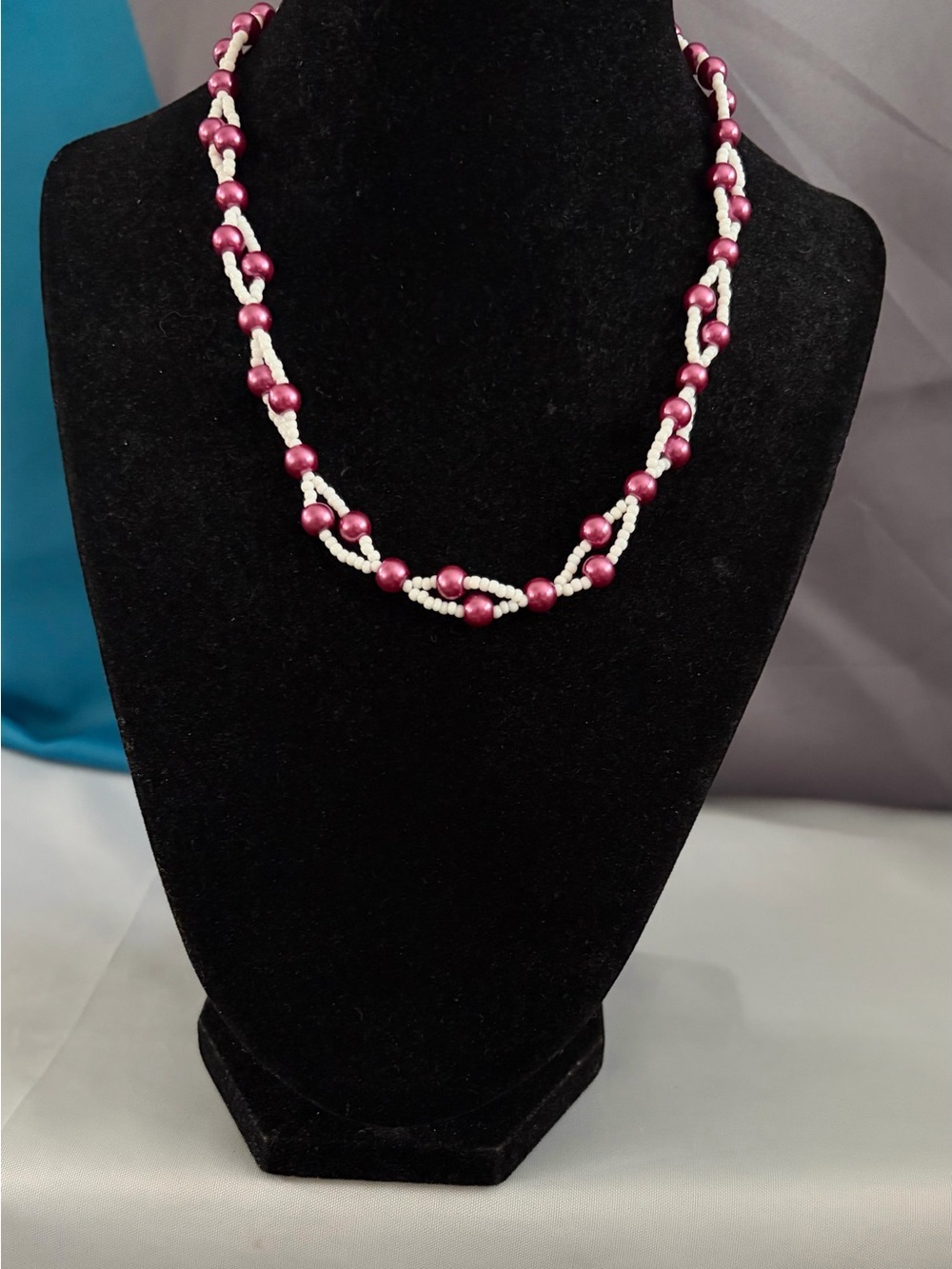 Pink Pearl Beaded Necklace - Women Jewelry